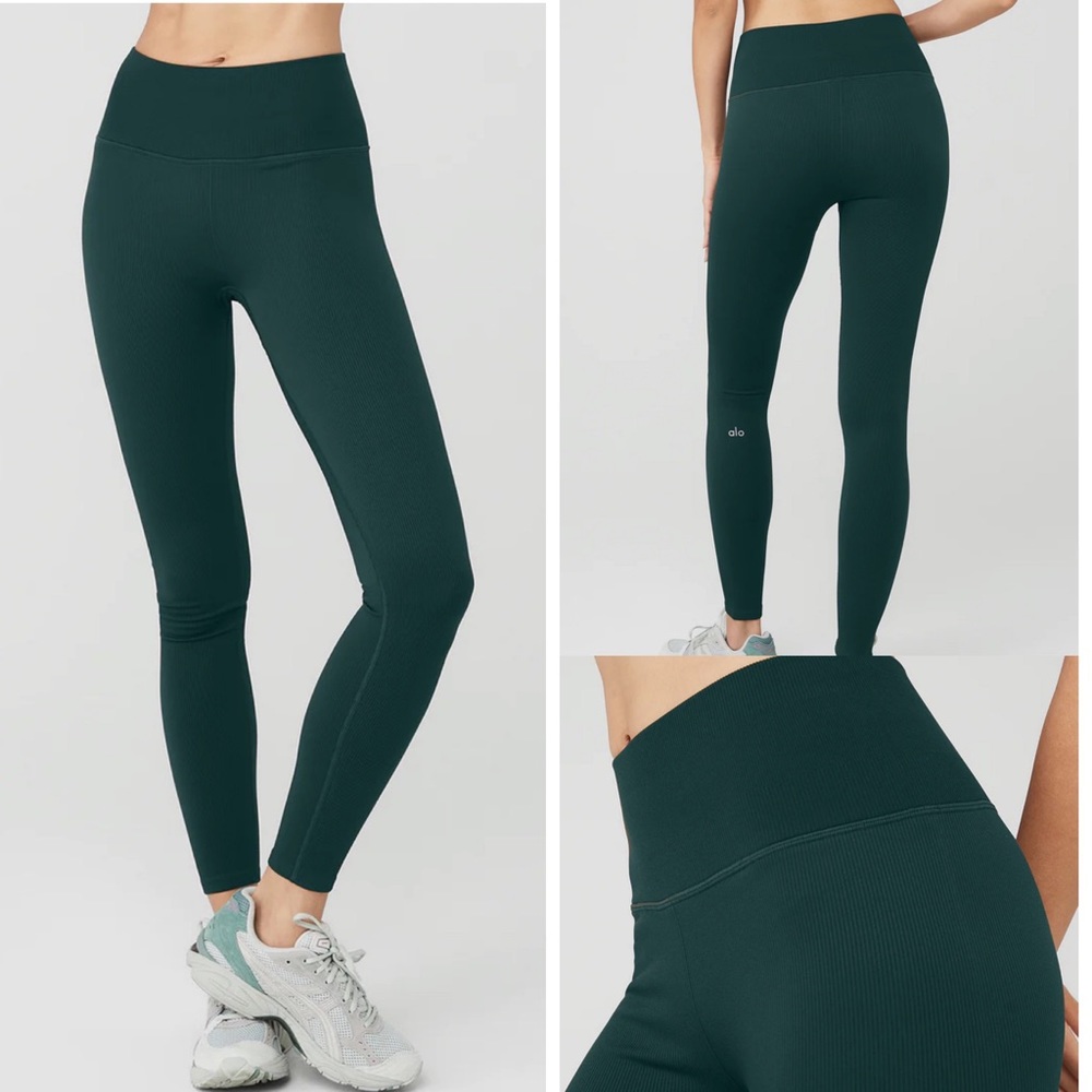 Alo Seamless High-Waist Ribbed Legging Size Large